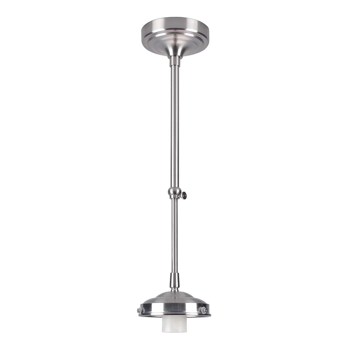 Hanglamp Telescoop pendel E27 Nikkel-Mat kort - Serie Telescoop pendel - Hanglamp - High Light - O100730