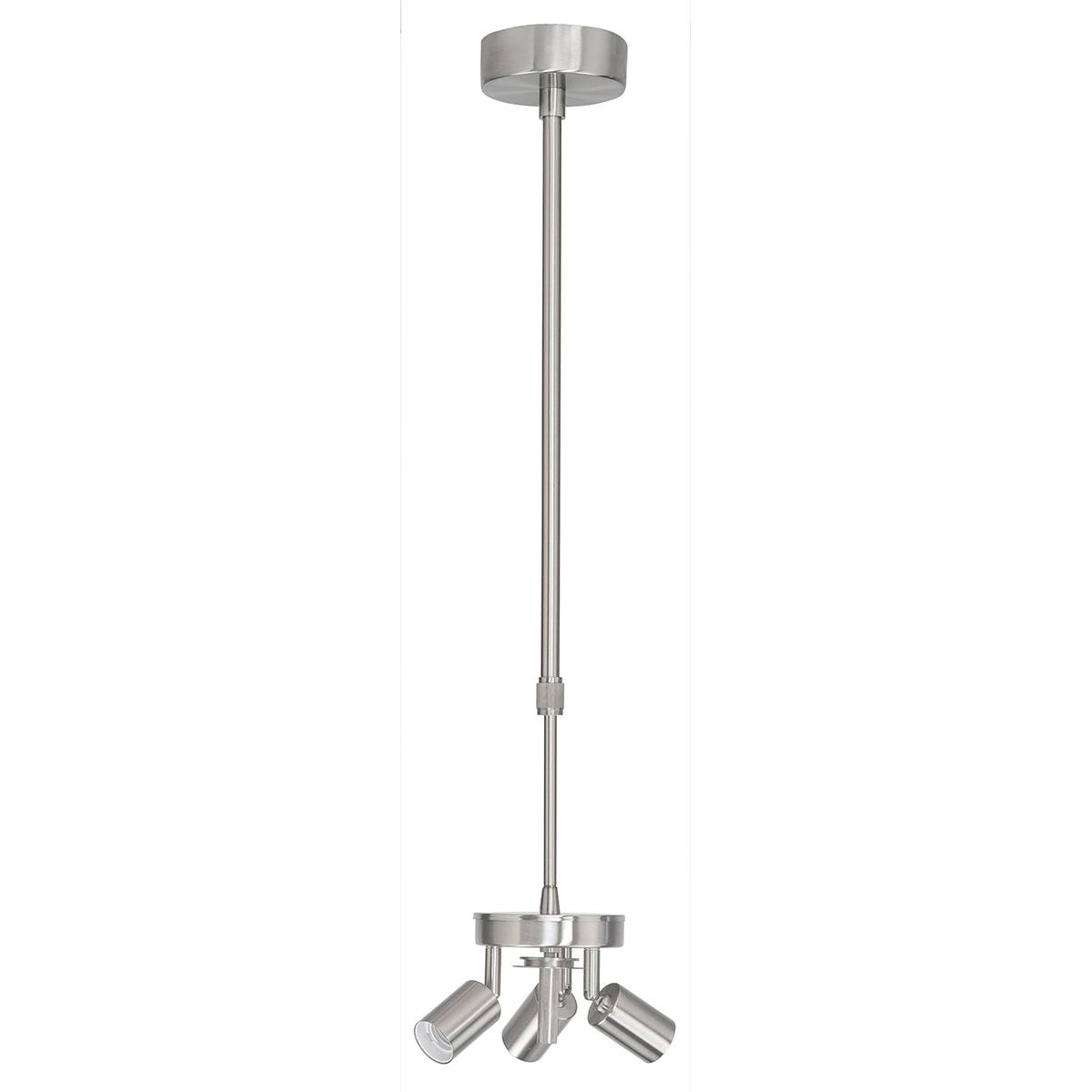 Hanglamp Telescope Pendel 3 lichts Nikkel Mat - Serie Telescoop pendel - Hanglamp - High Light - O101730