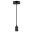 Hanglamp Pendel E27 Zwart zonder glas of kap - met Alu lamphouder - Serie Pendel - Hanglamp - High Light - O104101