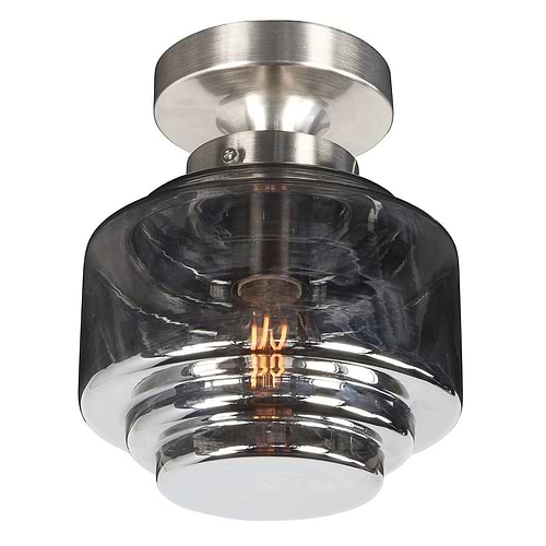 Glas Cambridge 15cm -  Smoke - Serie Cambridge - Lampen glas - High Light - G187119