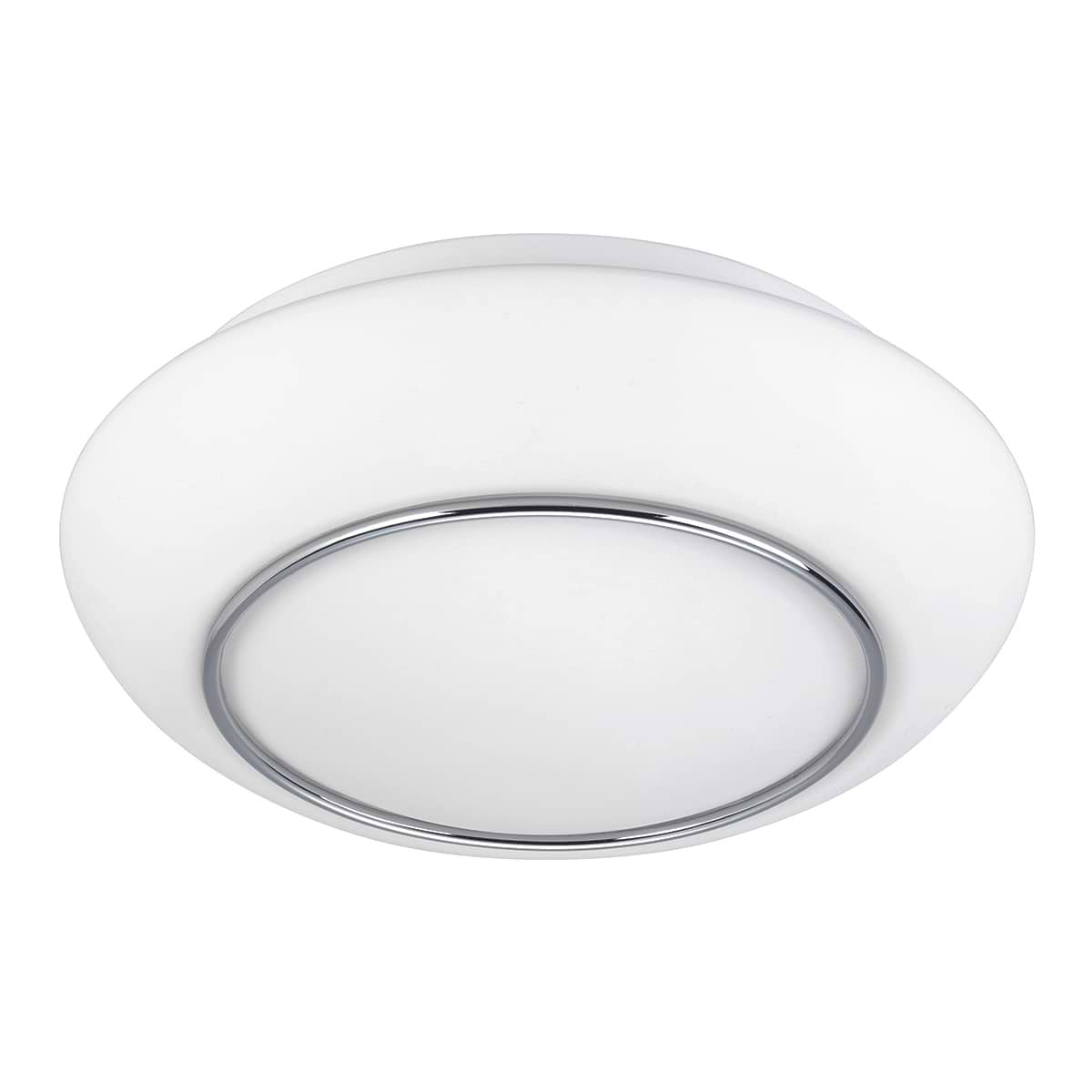 Badkamer plafonnier (zone 2 en 3) Tornado 38 cm -  2 X E27 Chroom + glas Opaal IP44 - Serie Tornado - Plafondlamp - Plafonnier - High Light - P652737