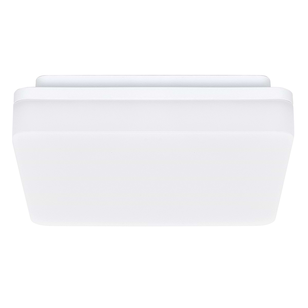 Plafonnier Basic Square 21 cm -  kunststof 15W LED Wit - Serie Basic - Plafondlamp - Plafonnier - High Light - P655300