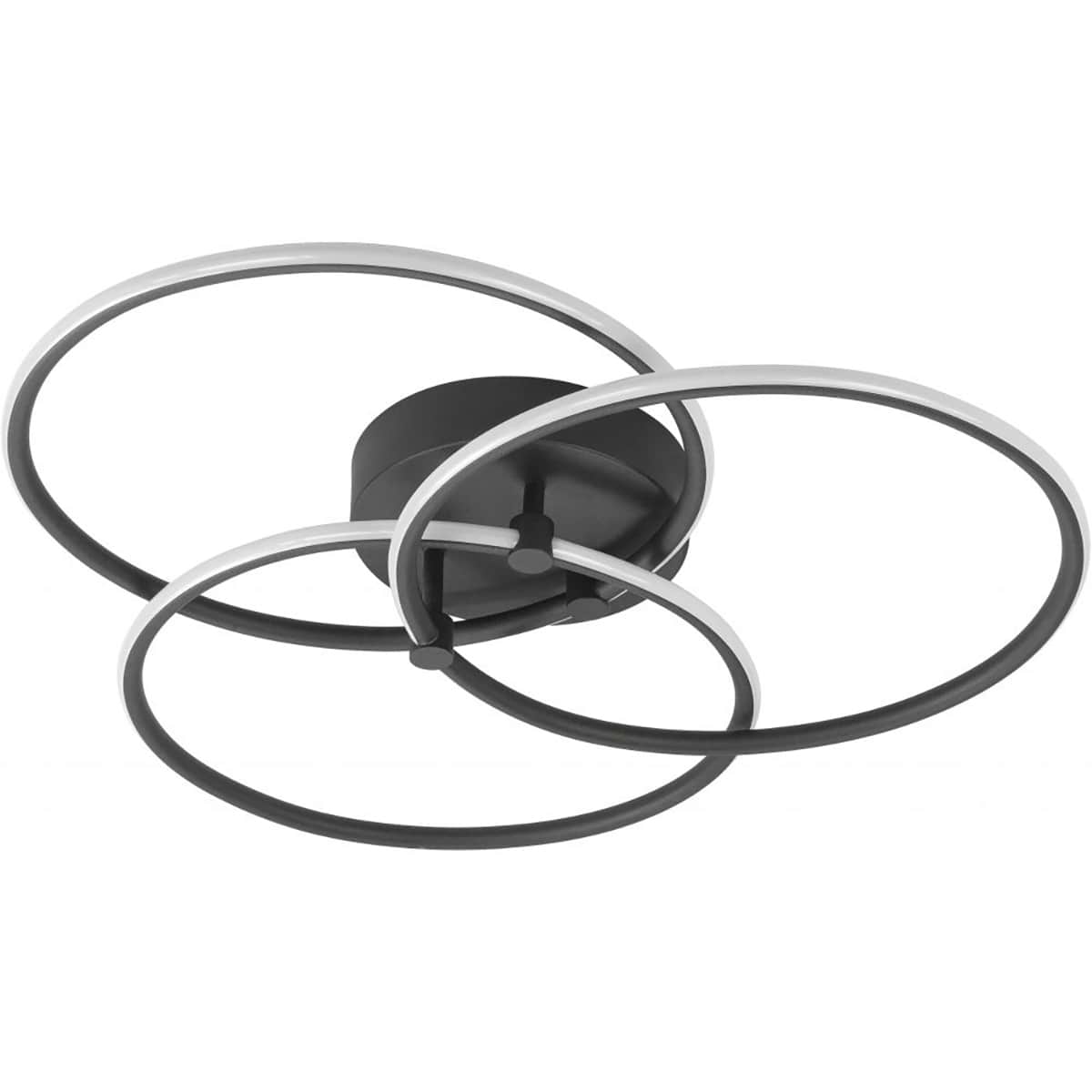 Plafonnier Circles 3 X 7W 2700K Mat Zwart + 3 stappendimmer - Serie Circles - High Light - P659301
