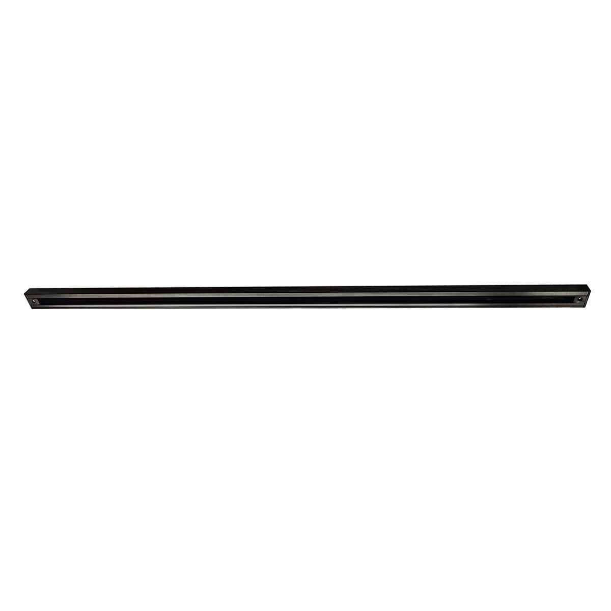 Mat zwarte spanningrail van 100 cm lengte - een breedte van 3
