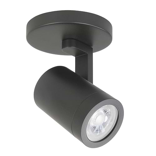 Halo spot - plafondspot - opbouwspot GU10 LED rond Mat Zwart zonder lampen - Serie Halo GU10 LED - Spots - High Light - S714501