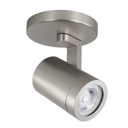 Halo spot - plafondspot - opbouwspot GU10 LED rond Nikkel Mat zonder lampen - Serie Halo GU10 LED - Spots - High Light - S714530