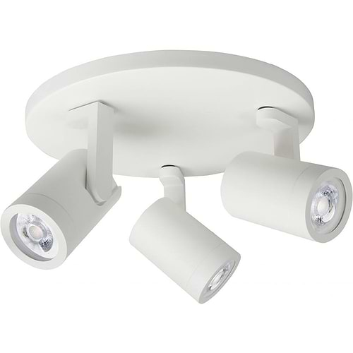 Halo spot 3 X GU10 LED rond Mat Wit zonder lampen - Serie Halo GU10 LED - High Light - S714700