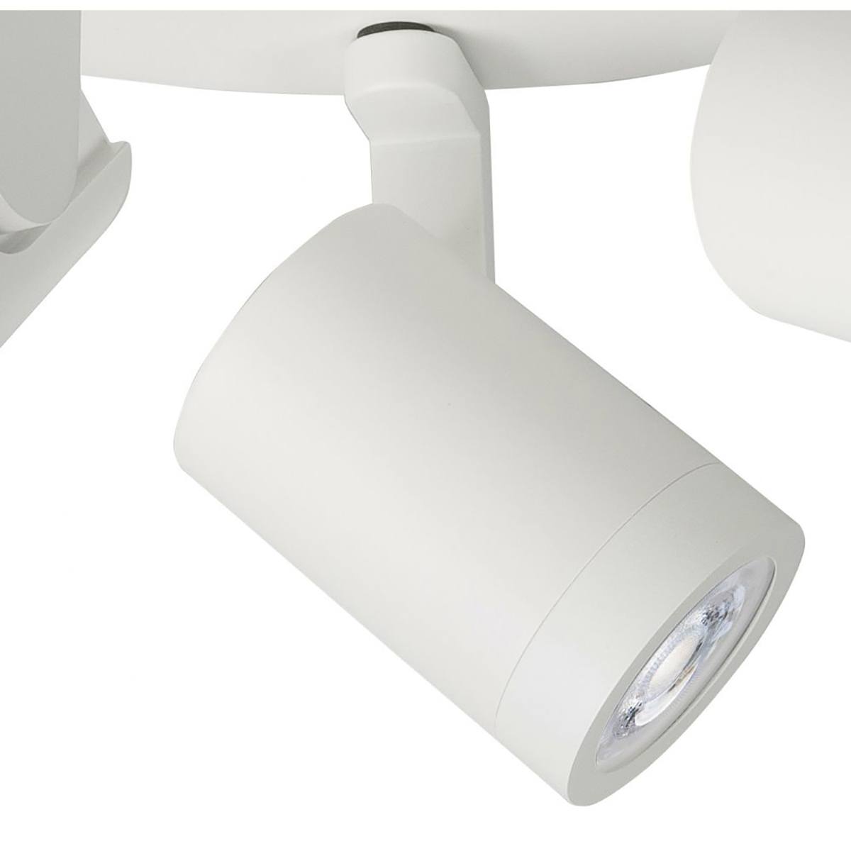 Halo spot 3 X GU10 LED rond Mat Wit zonder lampen - Serie Halo GU10 LED - High Light - S714700