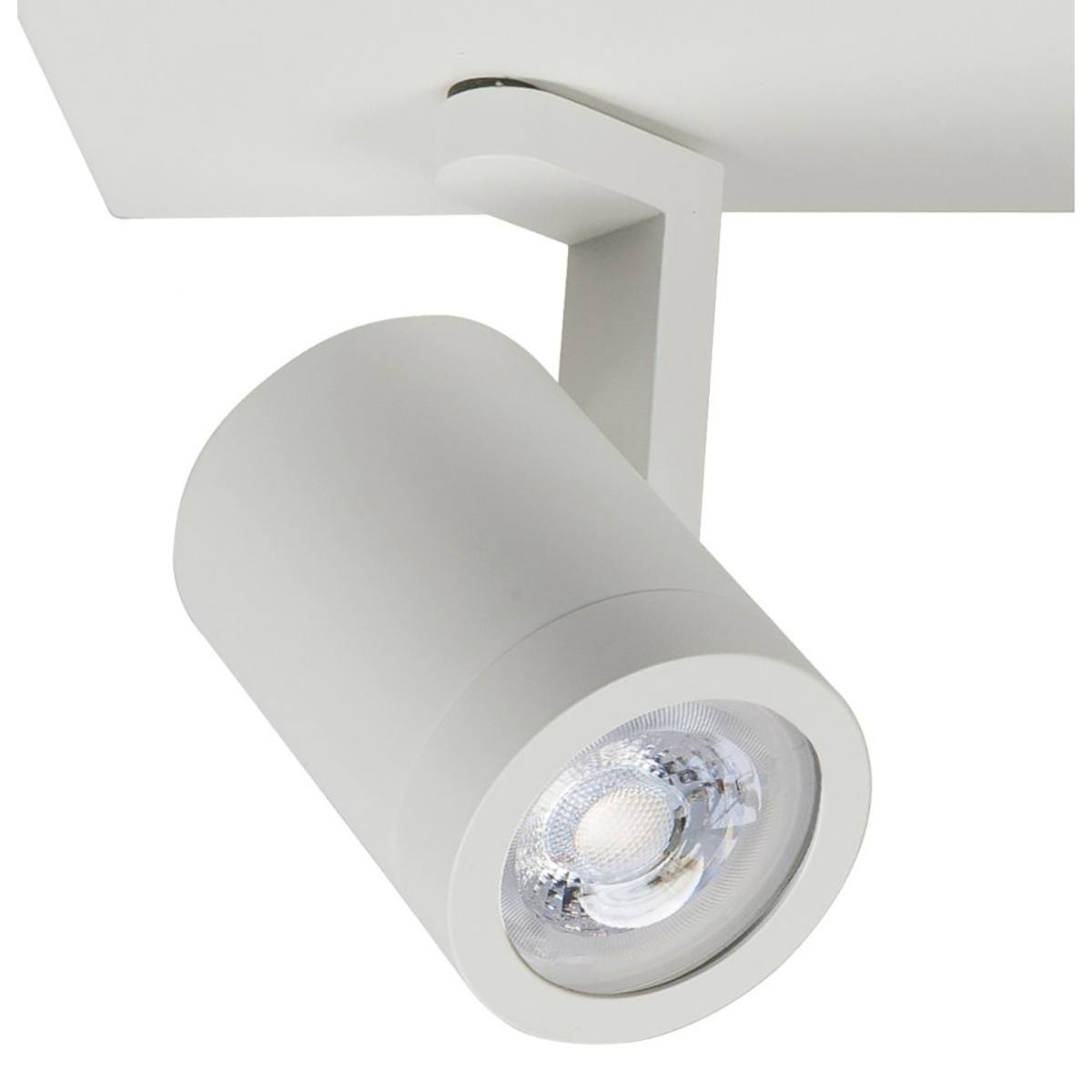 Halo spot 2 X GU10 LED balk Mat Wit zonder lampen - Serie Halo GU10 LED - High Light - S714800