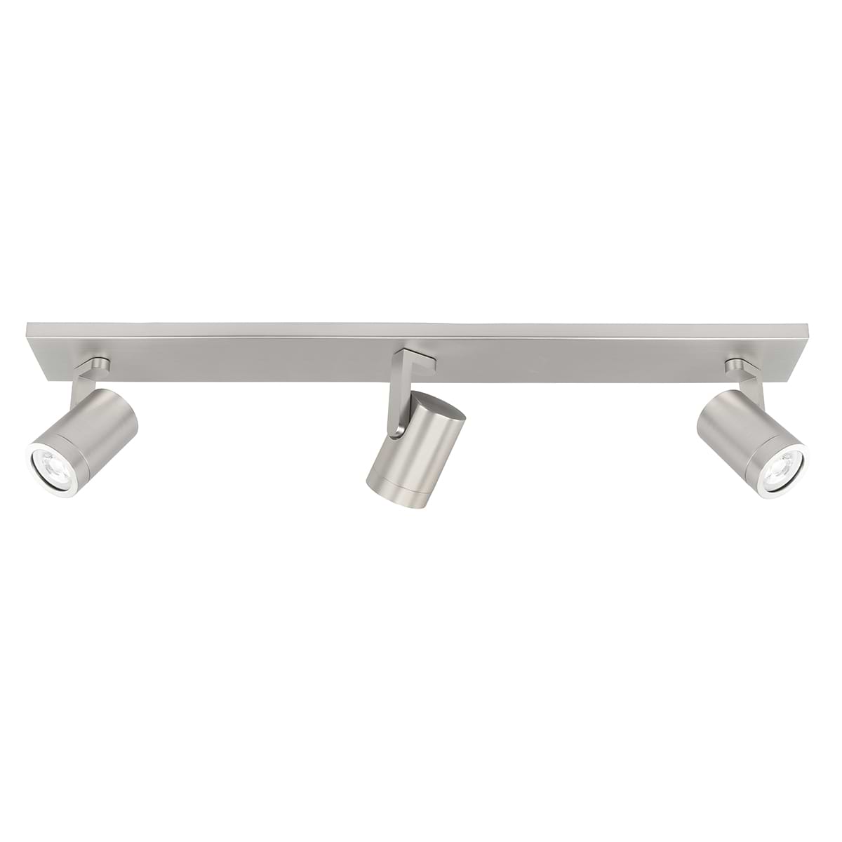 Plafondlamp - plafondspots - Halo spot 3 X GU10 LED balk Nikkel Mat zonder lampen - Serie Halo GU10 LED - Spots - High Light - S714930