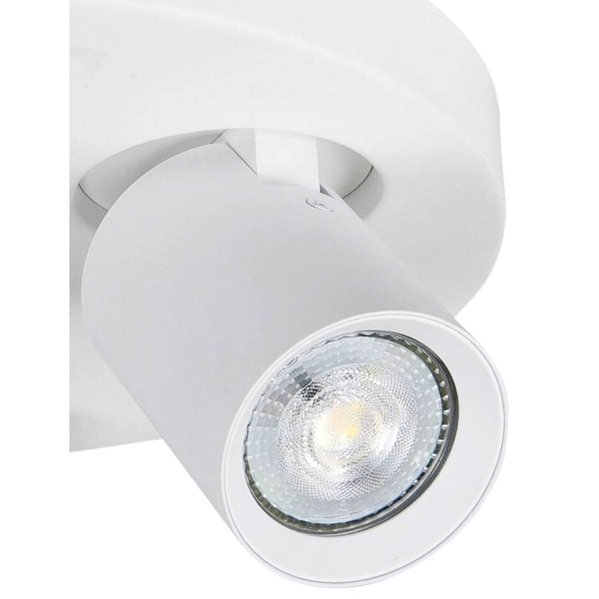 Spot 3-lichts met ronde plafondplaat - Oliver - 3 x 35W - GU10 - wit - HIGH LIGHT