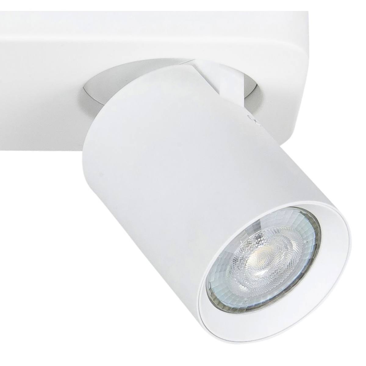 Spot 2-lichts met rechte plafondplaat - Oliver - 2 x 35W - GU10 - zwart - HIGH LIGHT