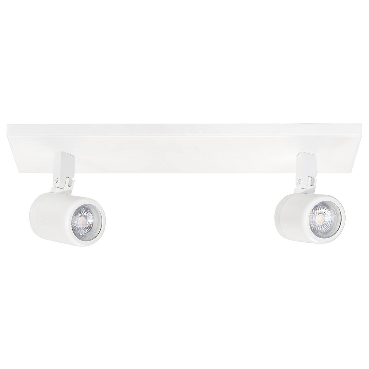Badkamer spot (zone 2 en 3) Rain spot 2-lichts - plafondlamp met twee spots - GU10 LED balk  IP44 Mat Wit zonder lampen - Serie Rain - Spots - High Light - S737500