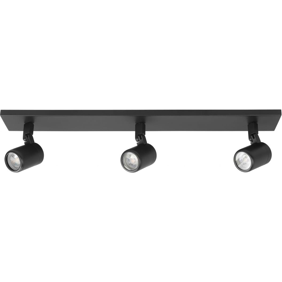 Rain spot 3 X GU10 LED balk IP44 Mat Zwart zonder lamp - Serie Rain - High Light - S737601