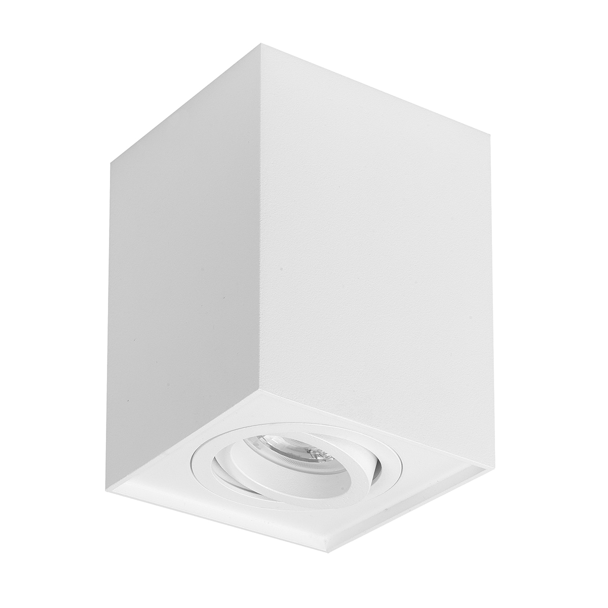Spot Maxi Rebel - opbouwspot - plafondspot - GU10 Vierkant Wit - Serie Maxi Rebel - Spots - High Light - S745300