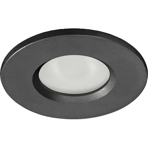 Inbouwspot badkamer (zone 2 en 3) en buiten (spatwaterdicht) - 51mm  IP44 Fix Zwart - Serie Inbouwspot 51mm - High Light - S782001