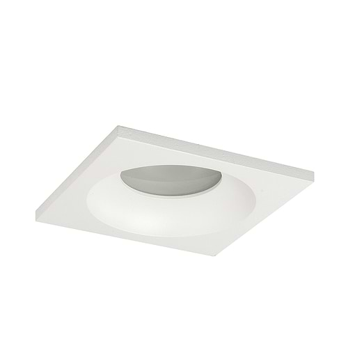 Inbouwspot badkamer (zone 2 en 3) en buiten (spatwaterdicht) - 51mm  IP44 Vierkant Wit - Serie Inbouwspot 51mm - Spots - High Light - S782600