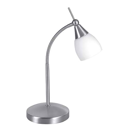 Bureaulamp - leeslamp - bedlamp - tafellamp Touchy 33W ECO G9 Touchdimmer Nikkel-Mat - Serie Touchy - Tafellamp - High Light - T126830