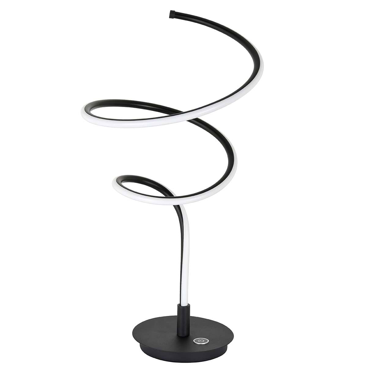 Tafellamp Curle 13W LED Zwart + Acryl met touch - Serie Curle - Tafellamp - High Light - T157001