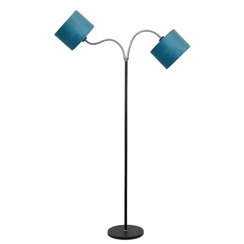 Vloerlamp Texas Flex 2 X E27 Mat Zwart - Serie Texas - High Light - V426601