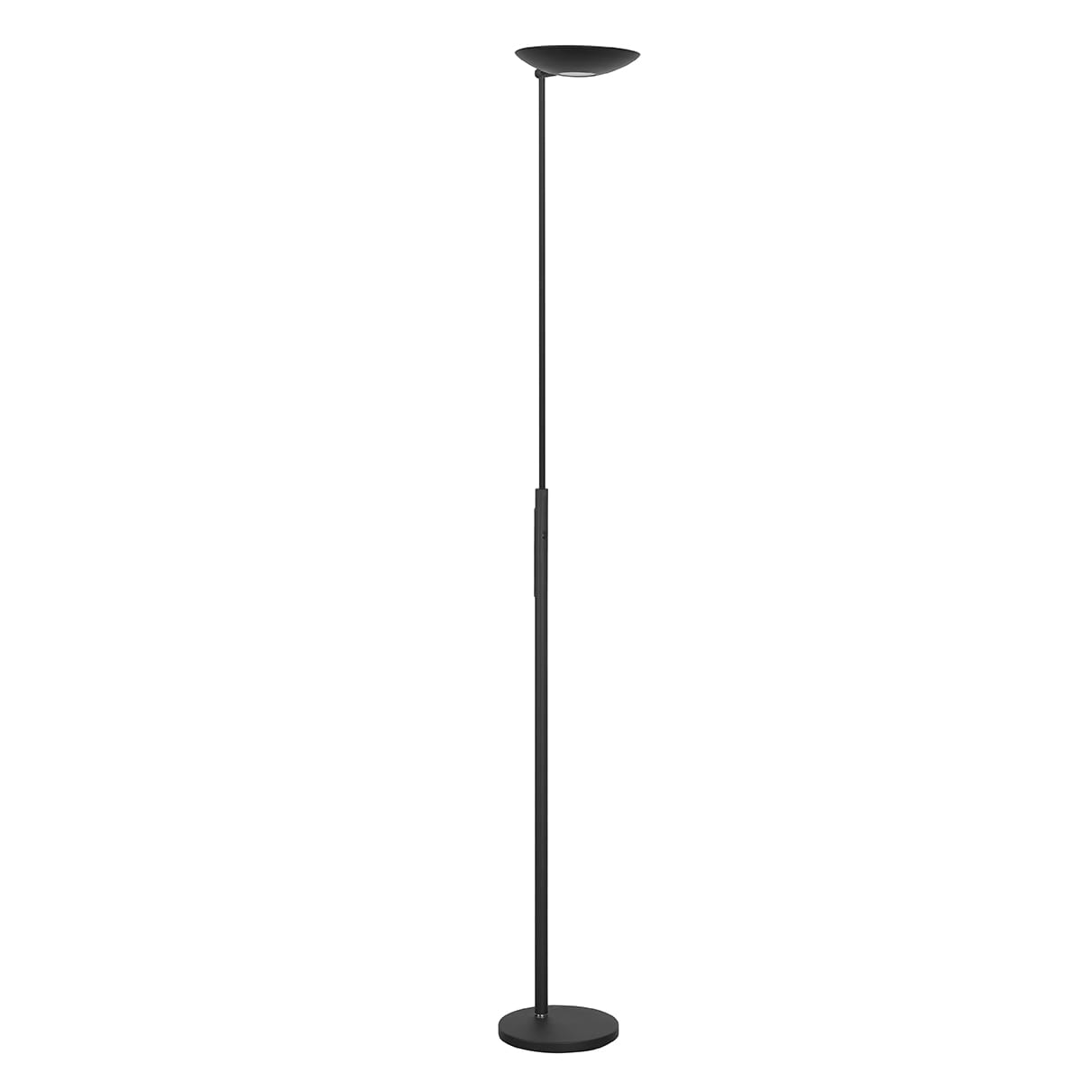 Vloerlamp Uplight Geneva 30W Zwart + dimmer - Serie Uplight Geneva - Vloerlamp - High Light - V429901