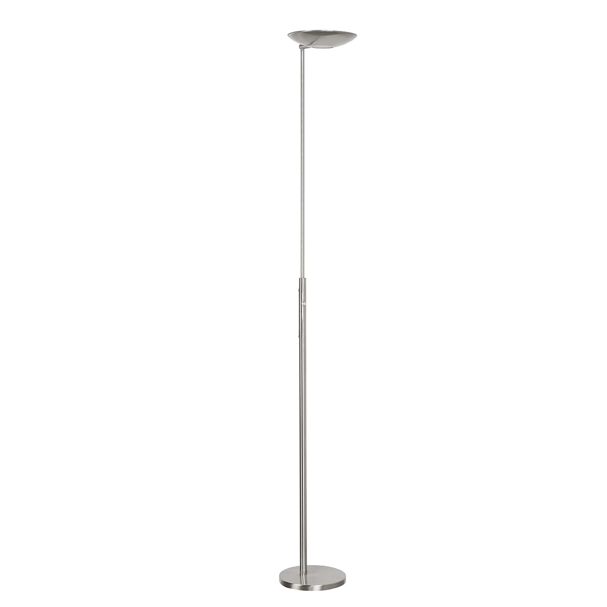 Vloerlamp Uplight Geneva 30W Nikkel - Mat + dimmer - Serie Uplight Geneva - Vloerlamp - High Light - V429930