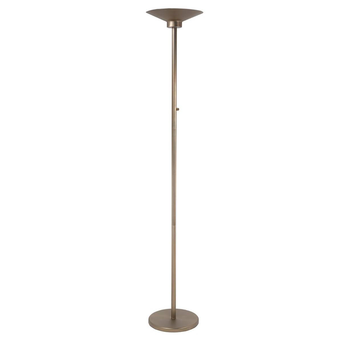 Vloerlamp Uplight Gibraltar 43W LED 2700K+2W LED Brons + dimmer - Serie Uplight Gibraltar - High Light - V433032