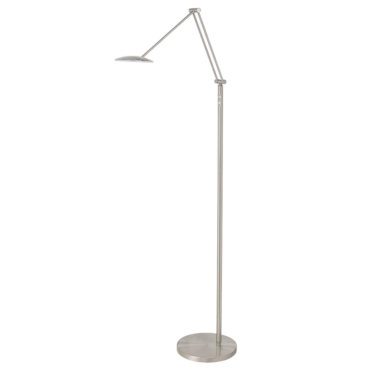 Vloerlamp Sapporo 10W LED 2200 - 2700K Nikkel Mat - Serie Sapporo - Vloerlamp - High Light - V441630