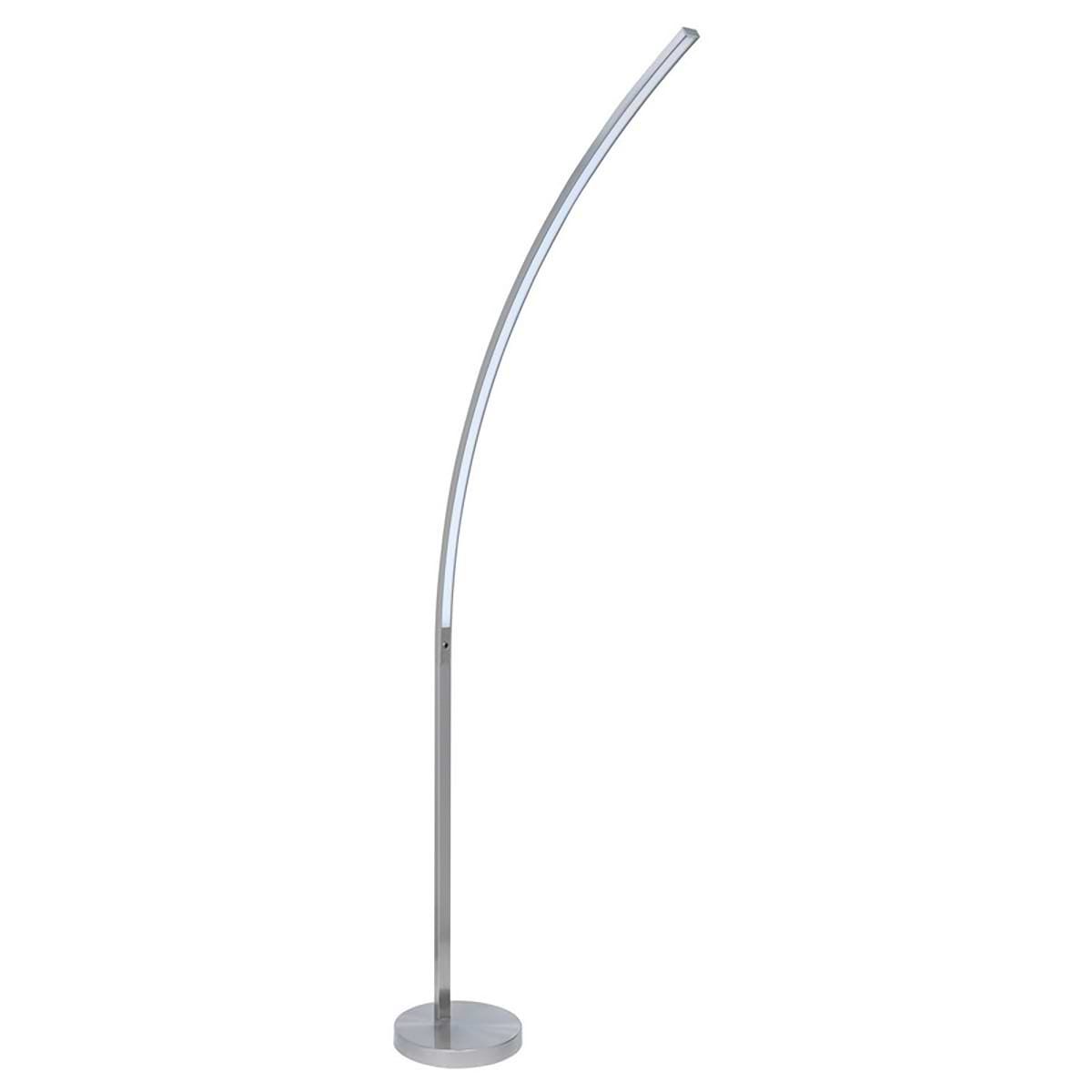 Booglamp Vloerlamp Slim 30W 2700K LED Nikkel Mat + dimmer - Serie Booglamp Slim - High Light - V230730