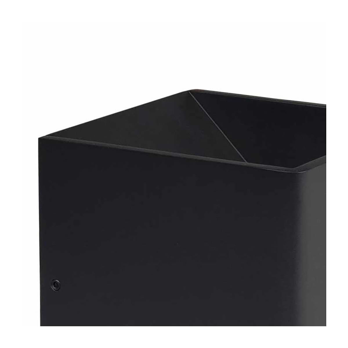 Wandlamp Stretto - mat zwart - vierkant 10 cm - up en down verlichting - geïntegreerde LED lichtbron - 2700K - 6W - dimbaar - HIGH LIGHT