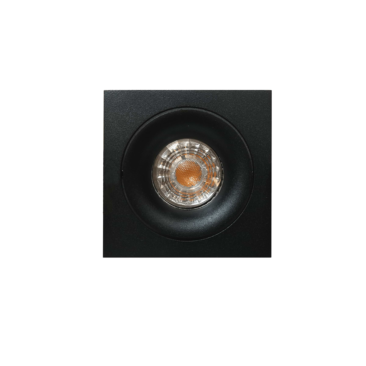 Inbouwspot - DL - zwart 1-lichts vierkant "Alice" kantelbaar GU10 35W IP20 - ART DELIGHT - DL 921 ZW