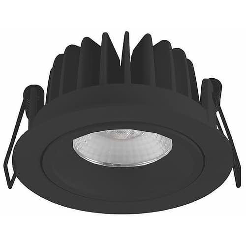 Inbouwspot badkamer en beschutte plaatsen buiten - dimbaar LED - DL - zwart rond instelbaar - kantelbaar - kantelbaar 10W IP44 2700K 36º - serie VENICE - ART DELIGHT. Deze badkamerspot is exclusief de benodigde driver. Deze driver kunt u direct in onze webshop erbij bestellen: Driver Tridonic 10w Dimbaar - artikelnummer 87500273. U heeft 1 driver per spot nodig. - DL 1210 BL