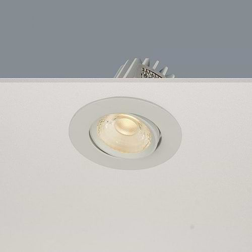 Inbouwspot badkamer en beschutte plaatsen buiten - dimbaar LED - DL - wit rond dimbaar beweegbaar 8W IP44 2700K 36º - serie VENICE - ART DELIGHT. Deze badkamerspot is exclusief de benodigde driver. Deze driver kunt u direct in onze webshop erbij bestellen: Driver Tridonic 10w Dimbaar - artikelnummer 87500273. U heeft 1 driver per spot nodig. - DL 2208 WH