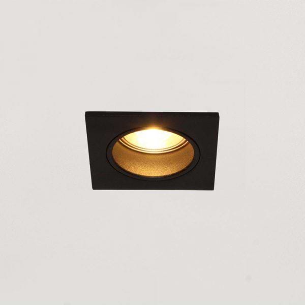 Inbouwspot - DL - zwart GU10 50mm Class II GU10 connection box&metal bracket - serie VENICE - ART DELIGHT - DL2708 GU10 BL
