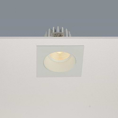 Inbouwspot badkamer en beschutte plaatsen buiten - dimbaar LED - DL - wit vierk verzonken dimbaar - vast - 8W IP44 2700K 36º - serie VENICE - ART DELIGHT. Deze badkamerspot is exclusief de benodigde driver. Deze driver kunt u direct in onze webshop erbij bestellen: Driver Tridonic 10w Dimbaar - artikelnummer 87500273. U heeft 1 driver per spot nodig. - DL 2708 WH