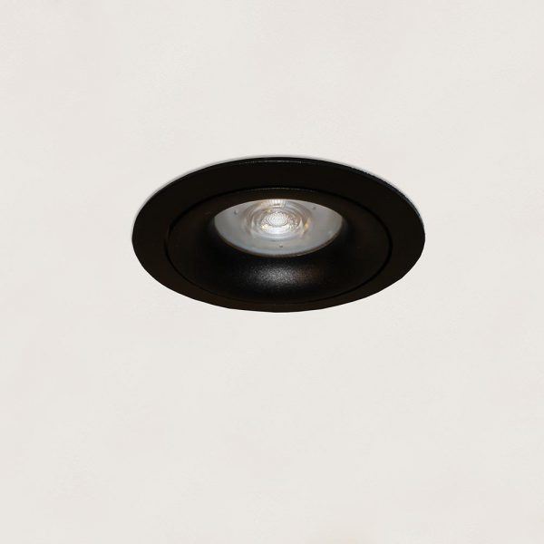 Inbouwspot - DL - zwart 1-lichts rond "Alice" kantelbaar GU10 35W IP20 - ART DELIGHT - DL 911 ZW