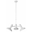 Hanglamp wit 3-lichts 24 cm hoog - 60 cm breed - snoer 150cm "Vectro" E27 - ART DELIGHT - HL 1941 WI