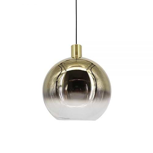 Hanglamp goud 1-lichts "Rosario" Ø30cm bol goud/helder E27 - ART DELIGHT - HL 202-30 GO