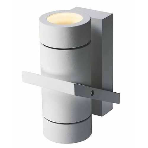 Buitenlamp - buiten wandlamp of badkamer wandlamp - wandspot up/down verlichting - IP54 - wit 2-lichts "Double" 16 -5cm - ART DELIGHT - WL DOUBLE WI