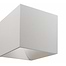 Wandlamp wit 1-lichts "Gymm" kubus 10x10x10cm exclusief G9 - ART DELIGHT. Prachtige vierkante wandlamp. Licht schijnt naar boven en naar beneden op de muur.  - WL GYMM WI