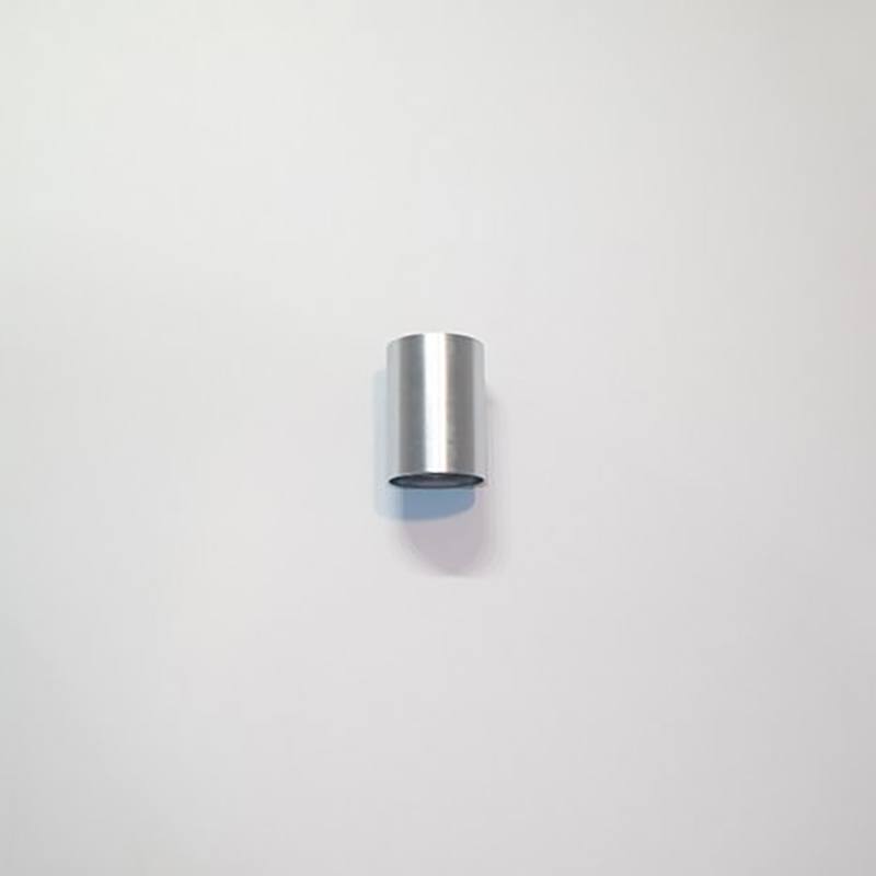 Wandlamp aluminium 1-lichts "Roulo1" Ø6 -4 x hoogte 9 cm - fitting GU10 - licht schijnt naar beneden - ART DELIGHT. Alleen als downlighter te gebruiken. - WL ROULO1 ALU
