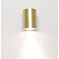 Wandlamp mat goud 1-lichts "Roulo1" Ø6 -4 x hoogte 9 cm - fitting GU10 - licht schijnt naar beneden - ART DELIGHT. Alleen als downlighter te gebruiken. - WL ROULO1 MG