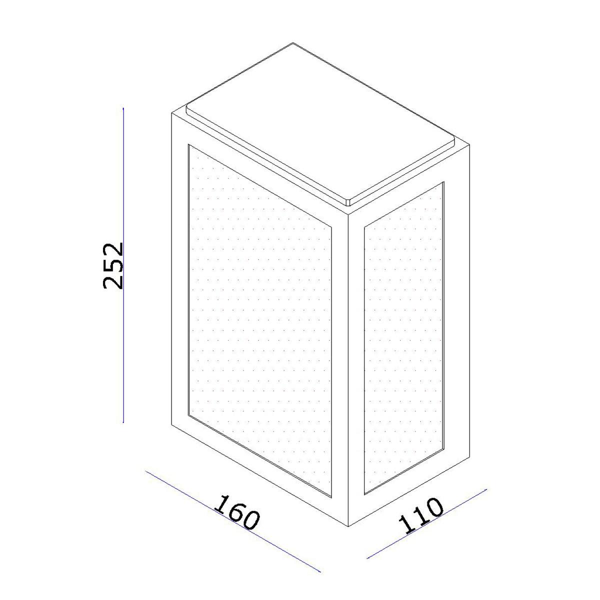 Wandlamp zwart 1-lichts buitenlamp 25x16x11cm E27 IP44 - ART DELIGHT - WL ROWIN 25 ZW