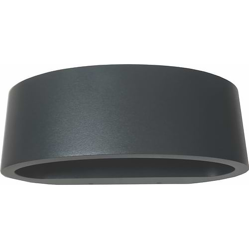 Badkamer of buiten wandlamp antraciet 1-lichts "Sharp" 19cm breedte - IP54 LED 7 -2W 2700K 830lm - ART DELIGHT - WL SHARP AN