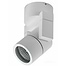 Spot plafondlamp of wandlamp voor buiten onder overkapping of voor in de badkamer - IP54 - wit - 1-lichts - GU10 - "Single" spot Ø7cm - ART DELIGHT - WL SINGLE WI