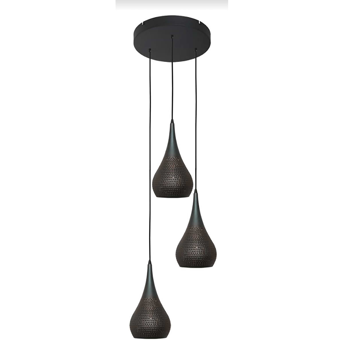 Hanglamp Bruciato bruin 3-lichts FREELIGHT - H1603B