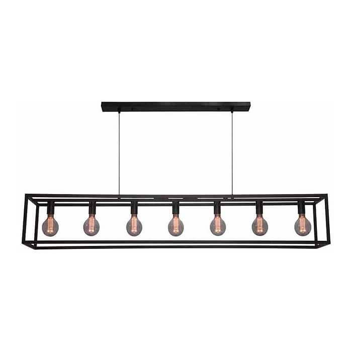 Hanglamp Esteso zwart 7-lichts 168cm FREELIGHT - H1807Z