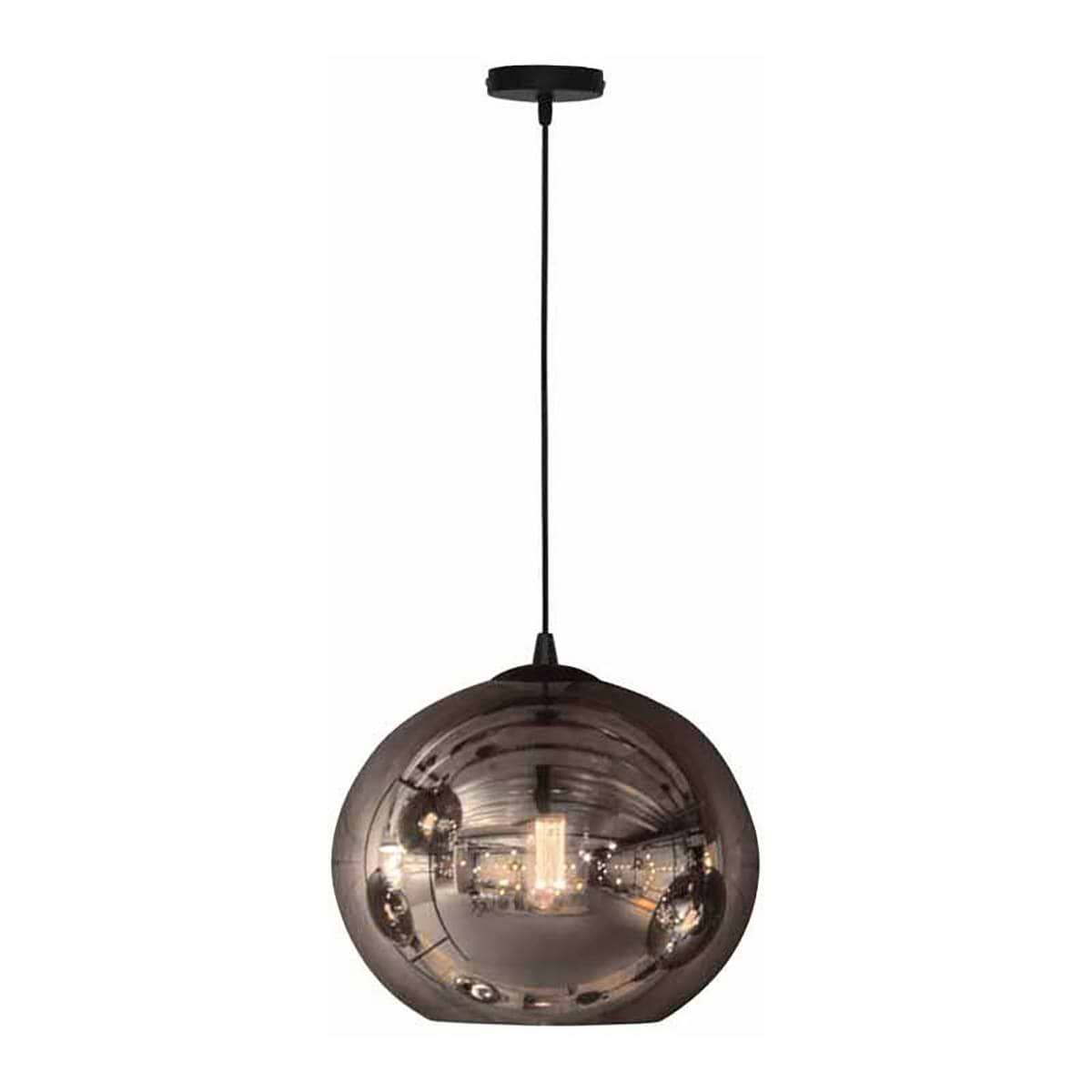 Hanglamp Visiera smoke glas 1-lichts Ø40 FREELIGHT - H6240SK