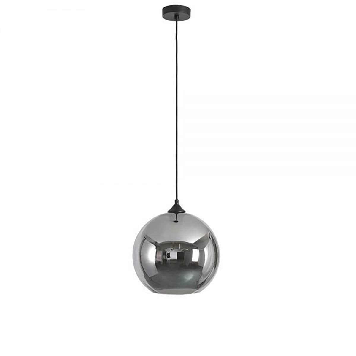 Hanglamp smoke 1-lichts "Marino" Ø30cm smoke/glas E27 - ART DELIGHT