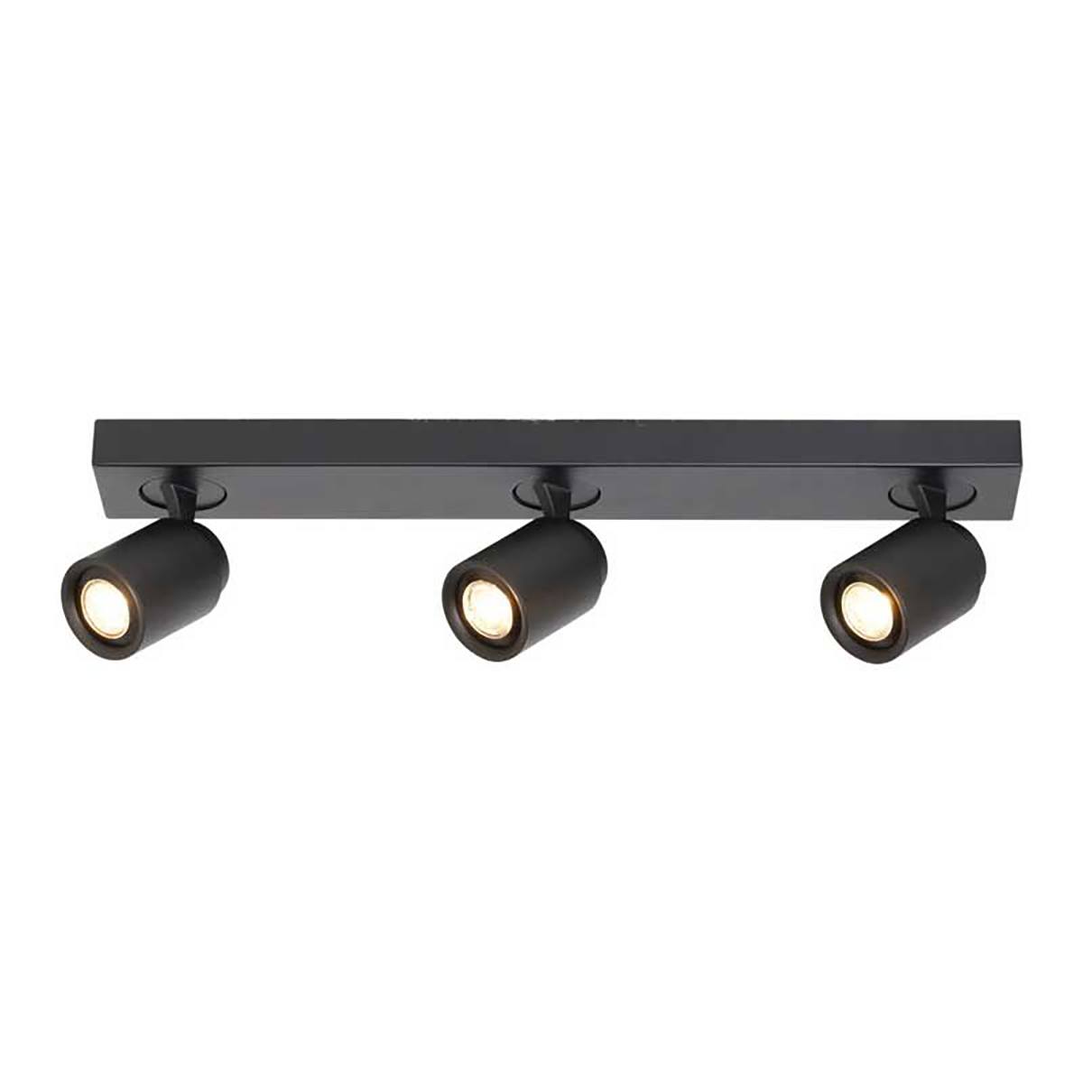 Opbouwspot Razza zwart 54cm 3-lichts FREELIGHT - PL1531Z